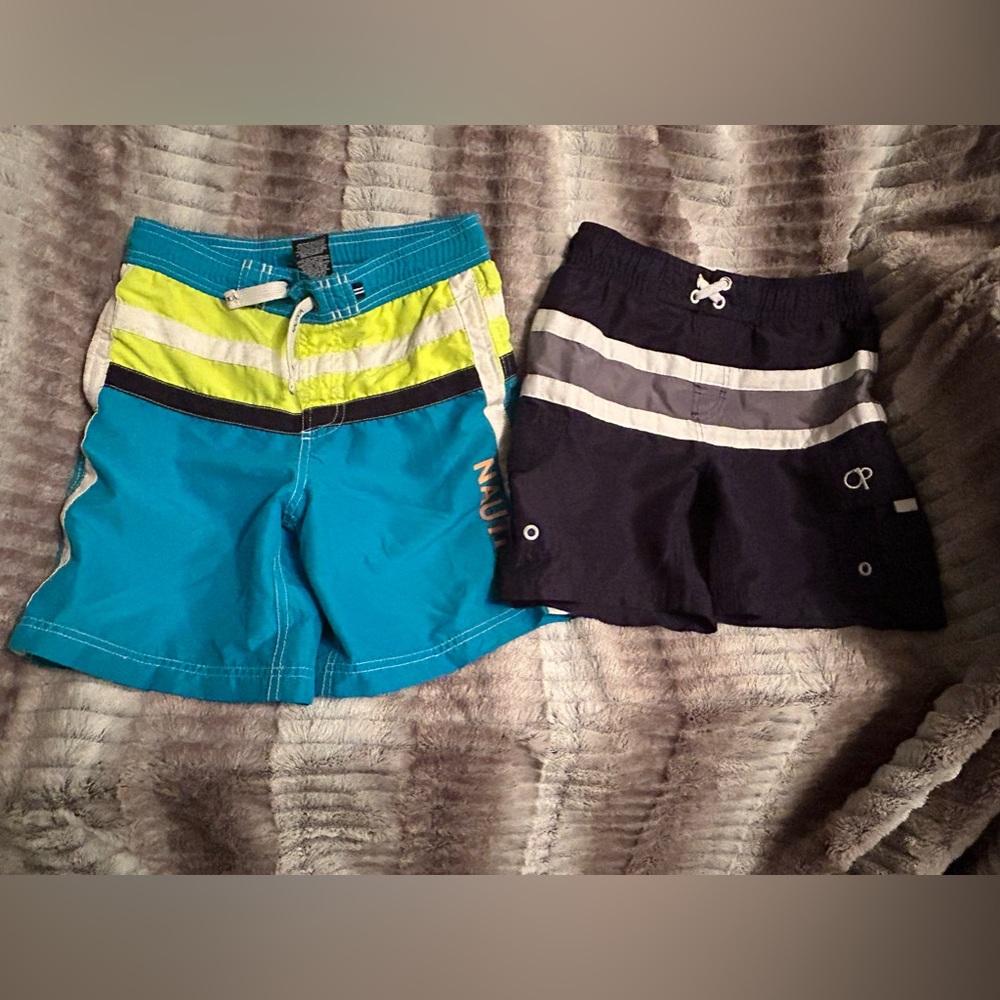 Nautica swim swim trunks size medium 5/6, OP swim trunks size xs 4-5